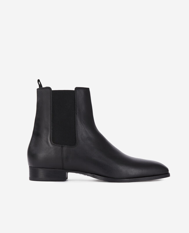The Kooples HOMME BLACK bottines chelsea en cuir noires