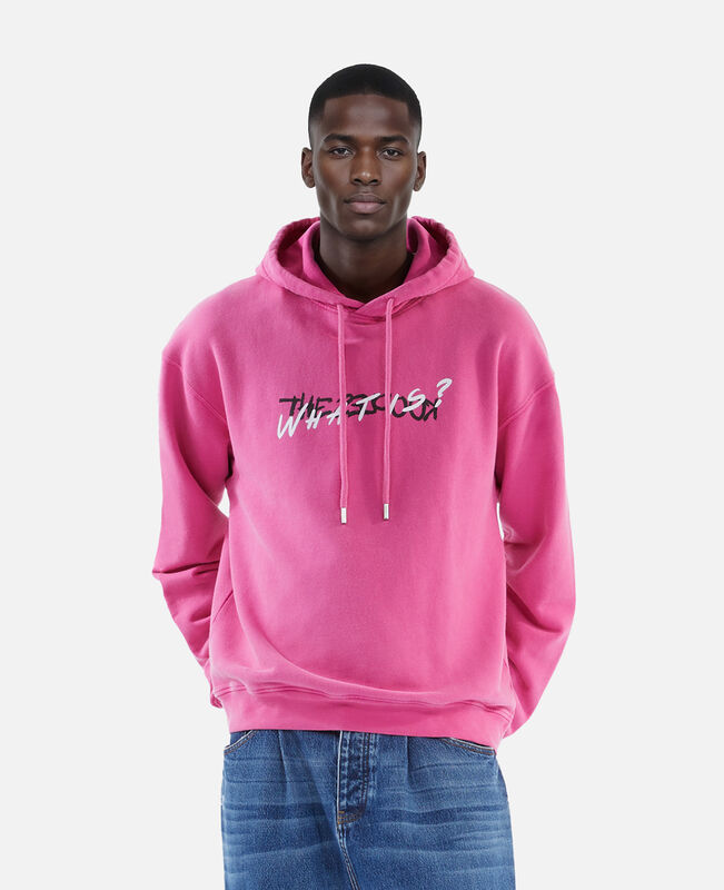 The Kooples HOMME FUSHIA sweatshirt à capuche what is rose