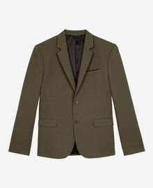 The Kooples HOMME KAKI veste de costume en coton - lin kaki