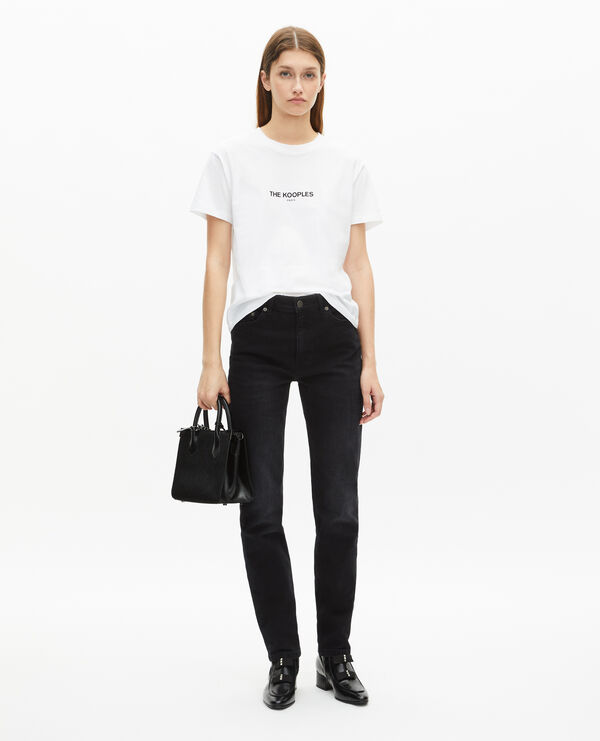 The Kooples FEMME WHITE t-shirt logo blanc