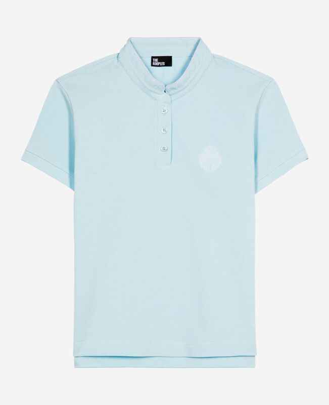 The Kooples FEMME BABY BLUE polo col mao bleu clair