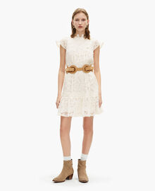 The Kooples FEMME ECRU robe courte en dentelle écrue