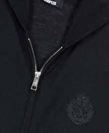 The Kooples FEMME BLACK cardigan à capuche en laine noir