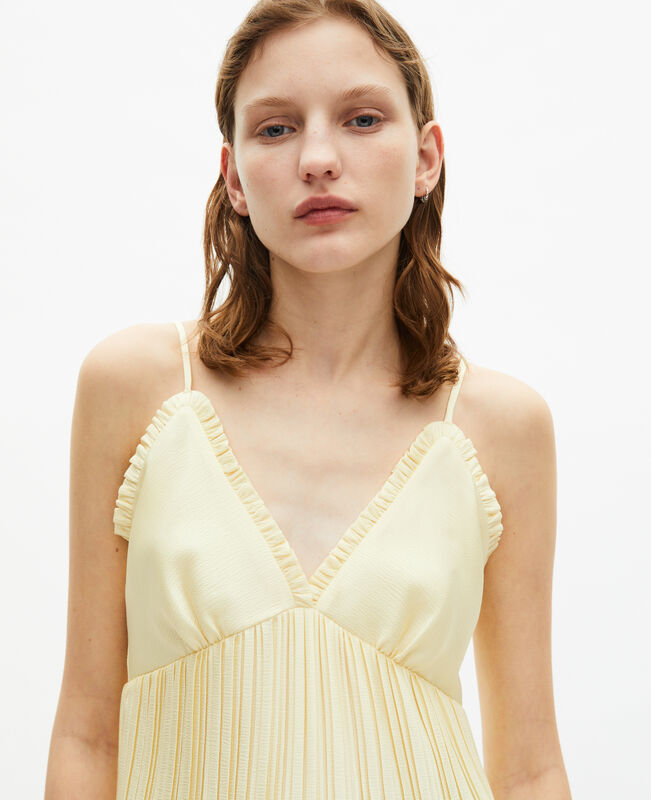 The Kooples FEMME YELLOW caraco plissé jaune