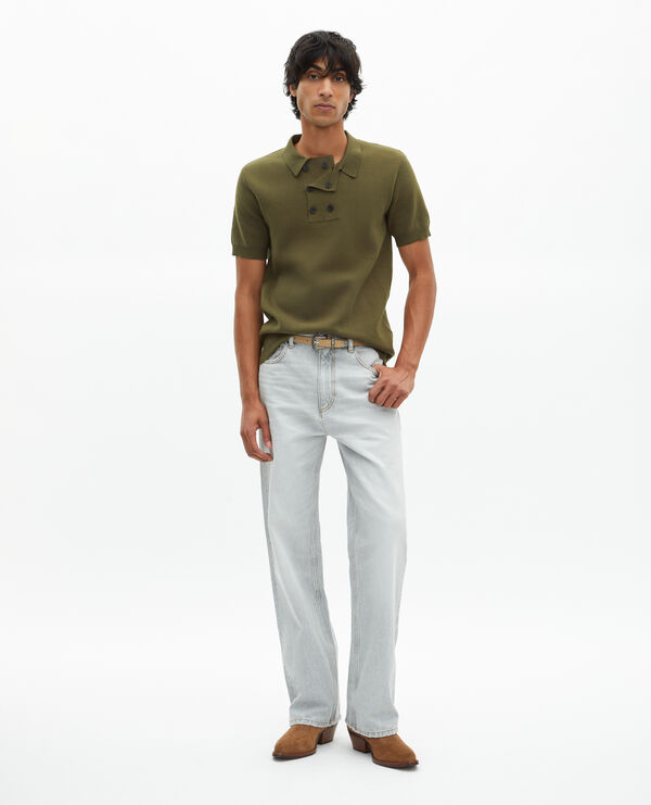 The Kooples HOMME null pull en maille kaki