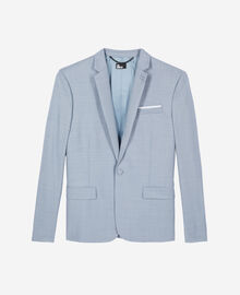 The Kooples HOMME BLUE veste de costume en laine coupe ajustée bleu
