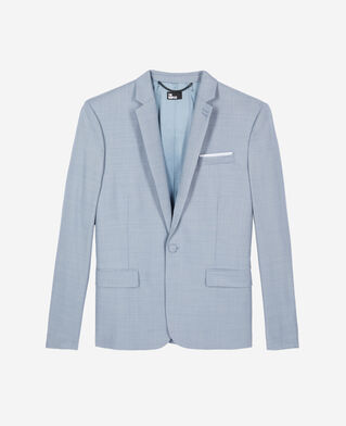 The Kooples MEN BLUE blue slim fit wool suit jacket