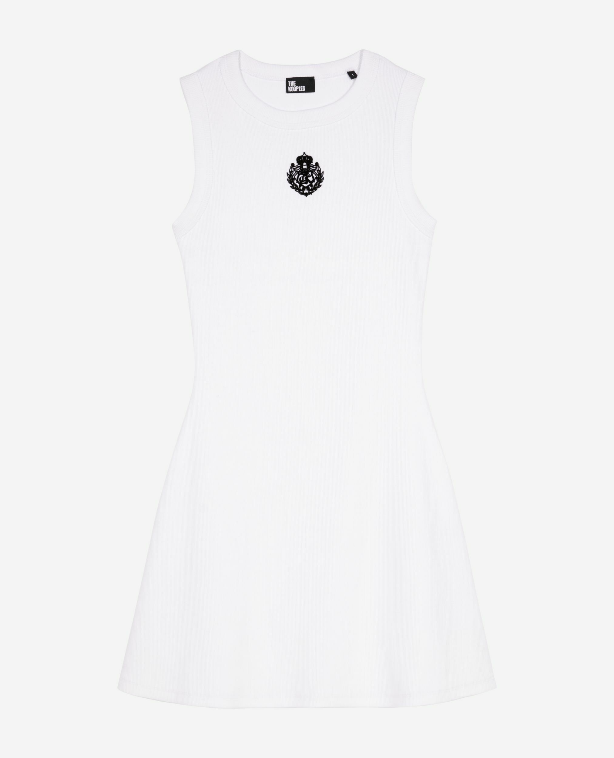 Robe courte avec logo blanche, WHITE, hi-res image number null