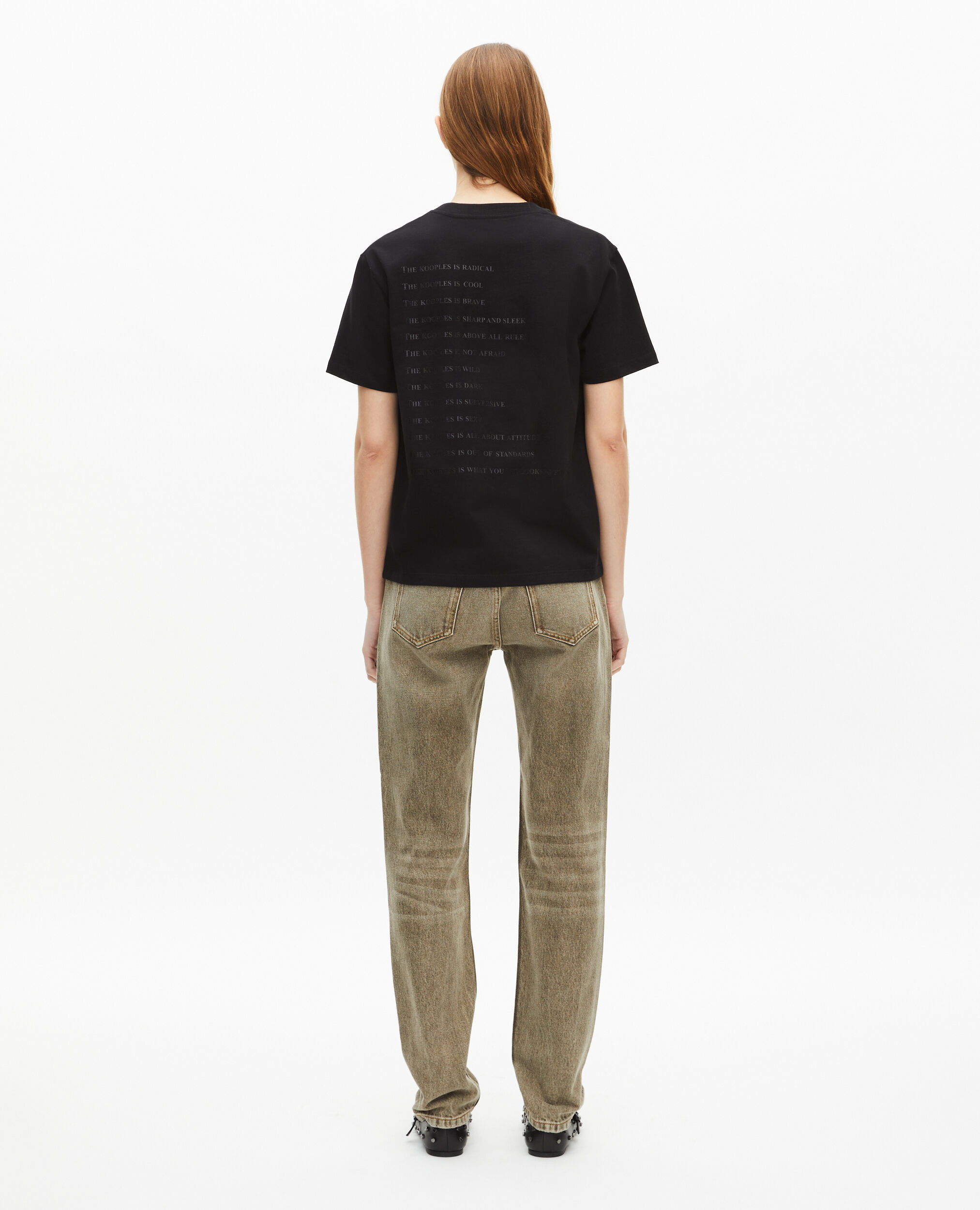 T-shirt What is noir et léopard, BLACK, hi-res image number null