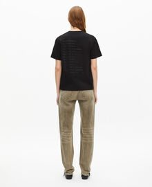 The Kooples FEMME BLACK t-shirt what is noir et léopard