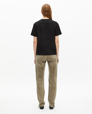 The Kooples FEMME BLACK t-shirt what is noir et léopard