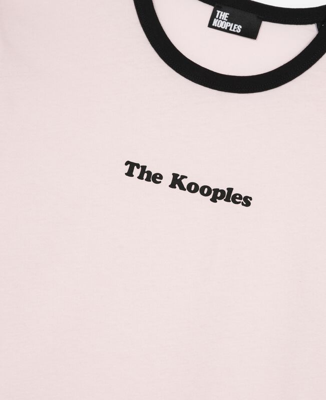 The Kooples FEMME LILA t-shirt avec sérigraphie rose pâle