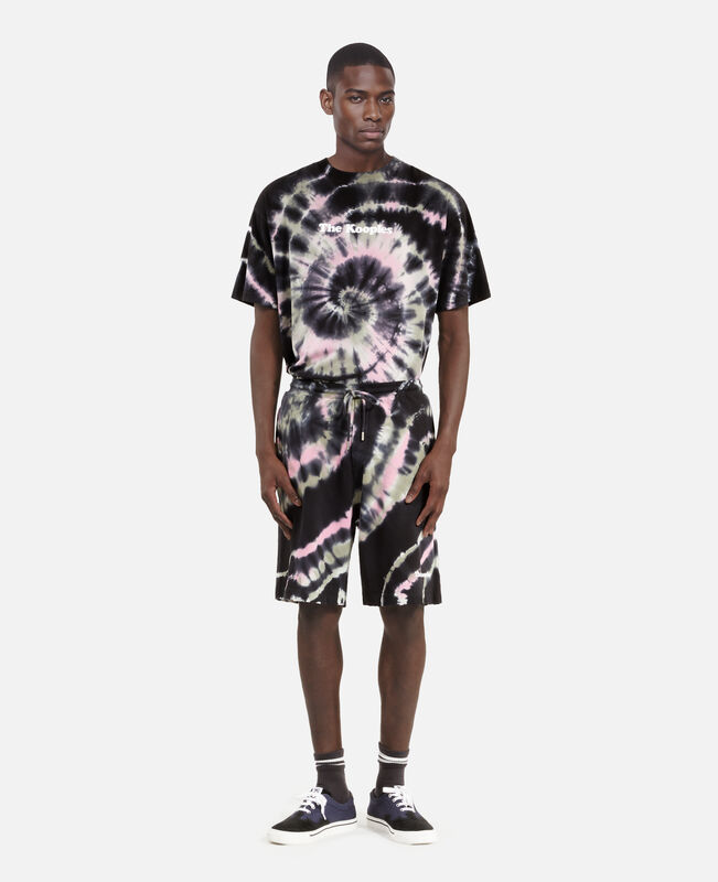 The Kooples HOMME ECRU GREEN short imprimé tie and dye noir