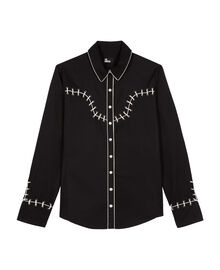 The Kooples FEMME BLACK chemise style western avec broderies noire