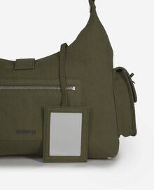 The Kooples FEMME KAKI sac amelia xl en canvas kaki