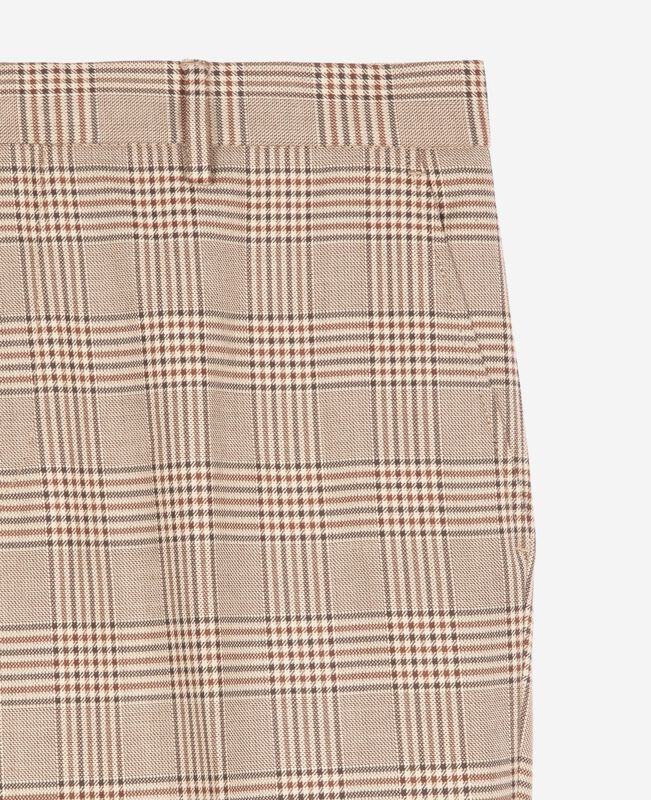The Kooples HOMME BEIGE-BROWN pantalon de costume prince de galles beige