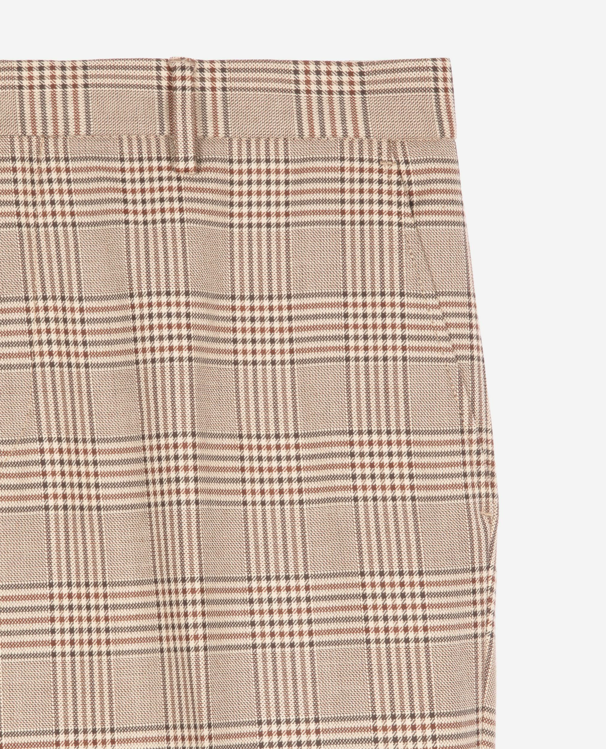 Pantalon de costume prince de Galles beige, BEIGE-BROWN, hi-res image number null