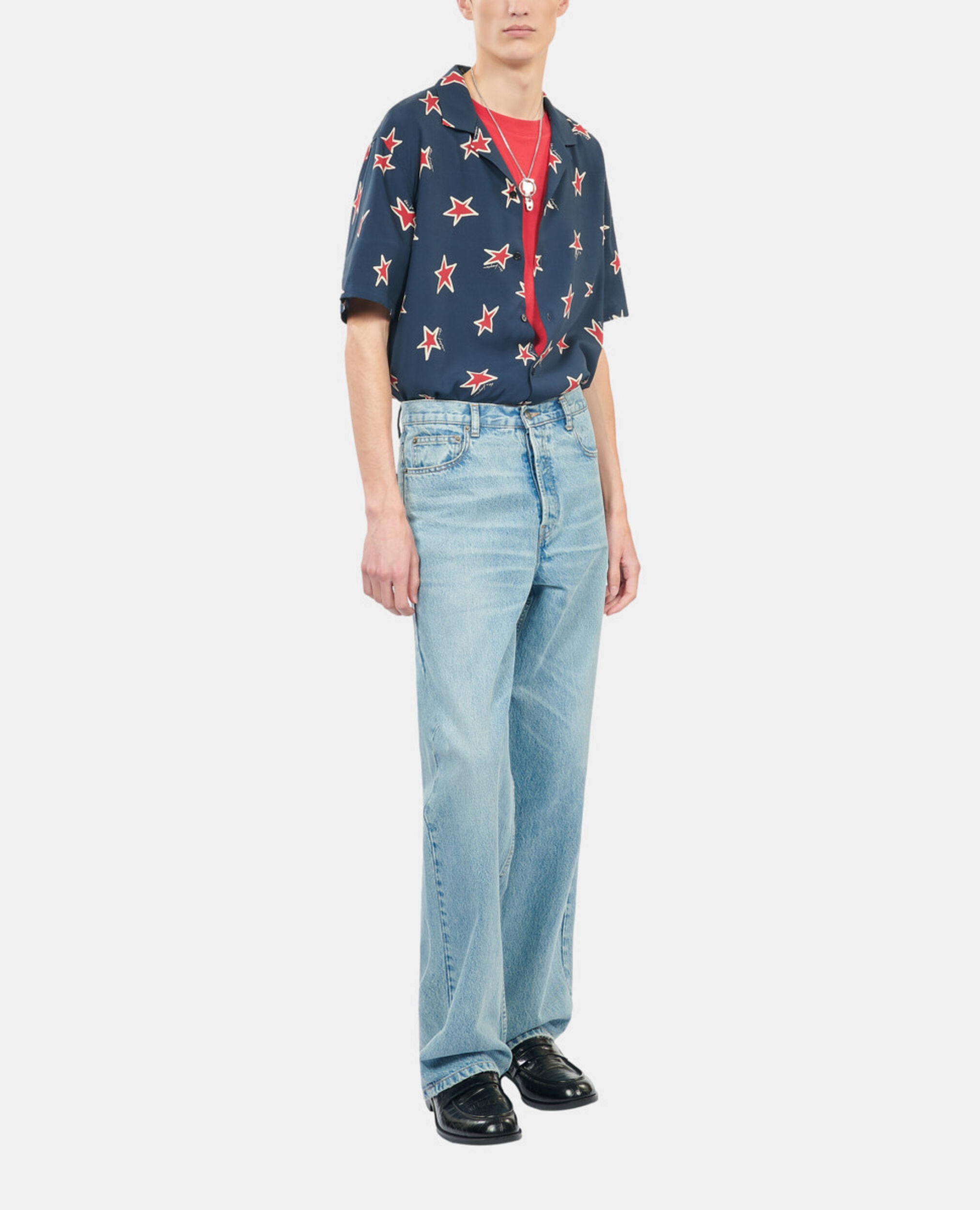 Jean droit bleu, BLUE/GREEN, hi-res image number null