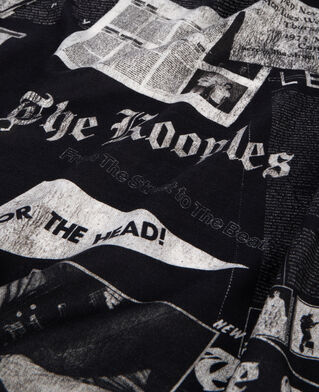The Kooples FEMME BLACK WHITE foulard imprimé en laine et soie