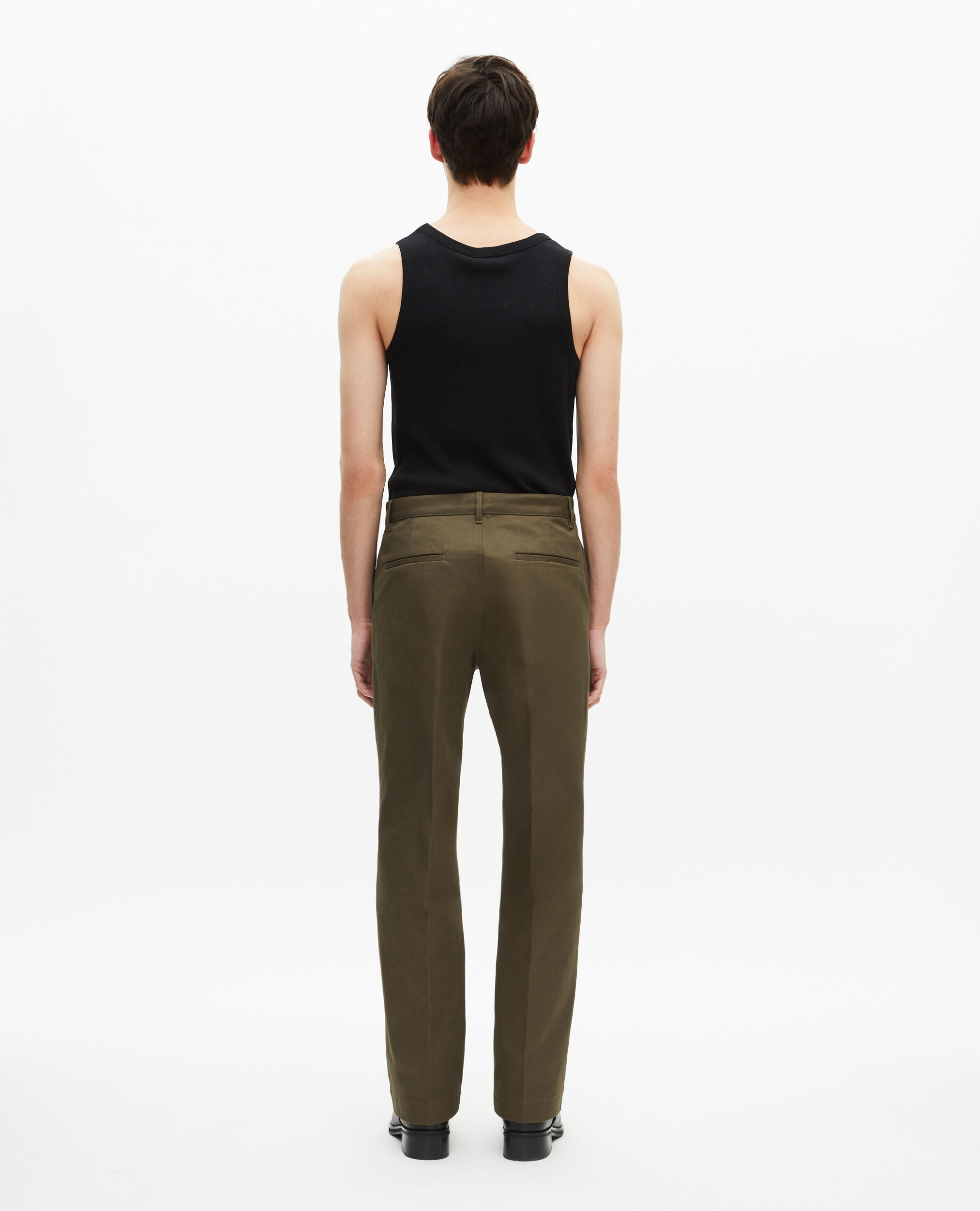 Pantalon droit kaki, KAKI, hi-res image number null