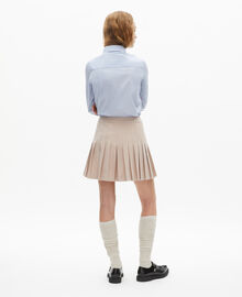 The Kooples FEMME LILA jupe courte plissée rose clair