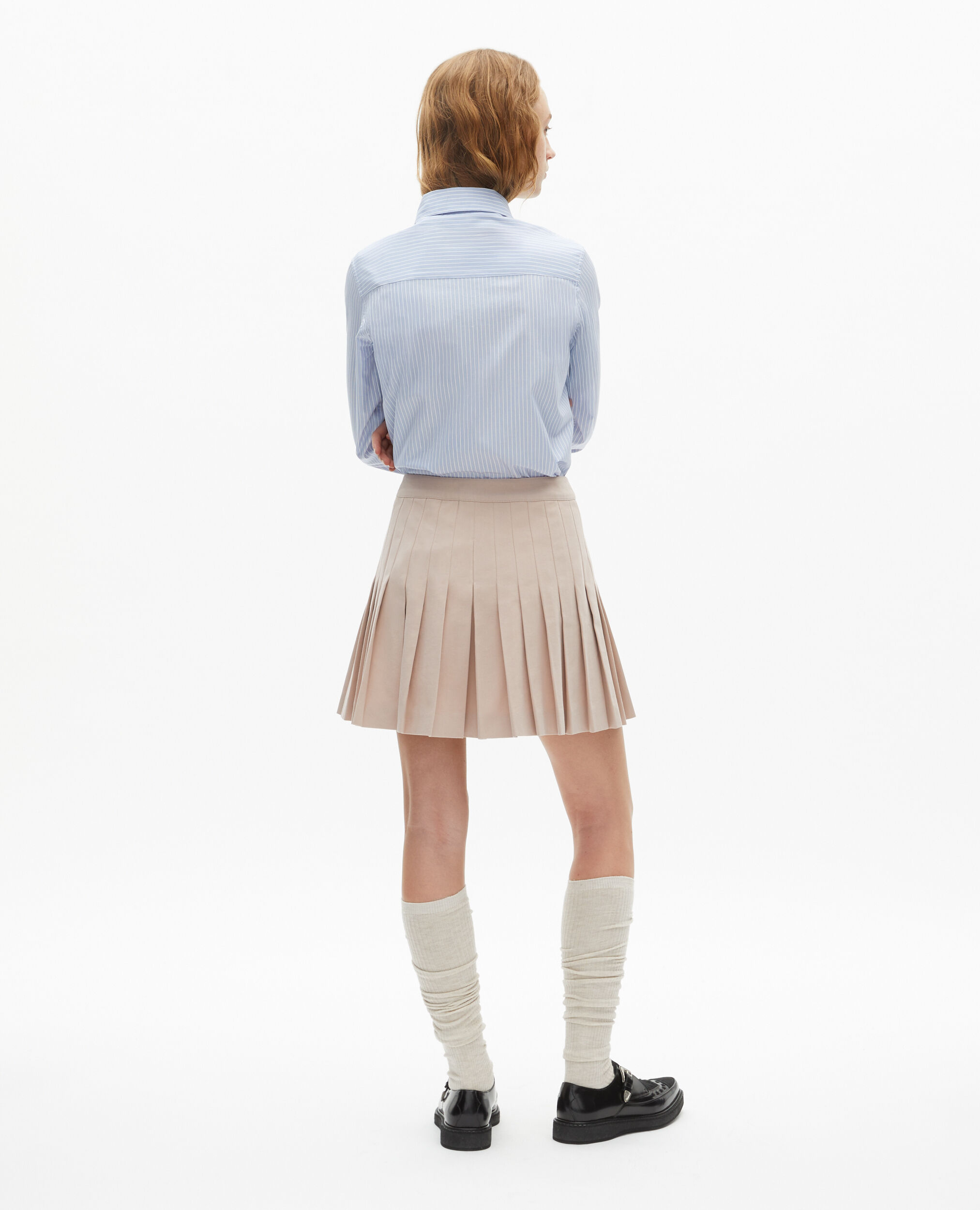 Jupe courte plissée rose clair, LILA, hi-res image number null