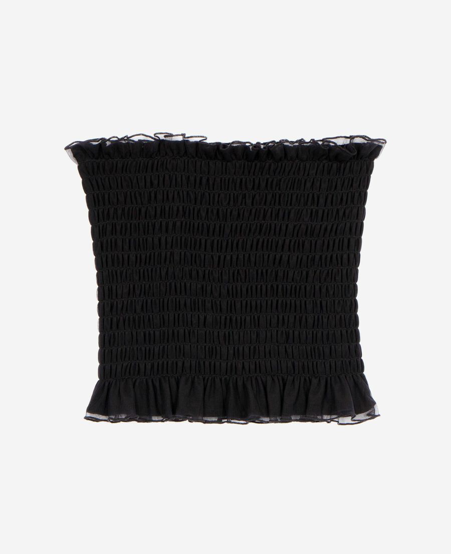 The Kooples WOMEN BLACK black smoky bustier top