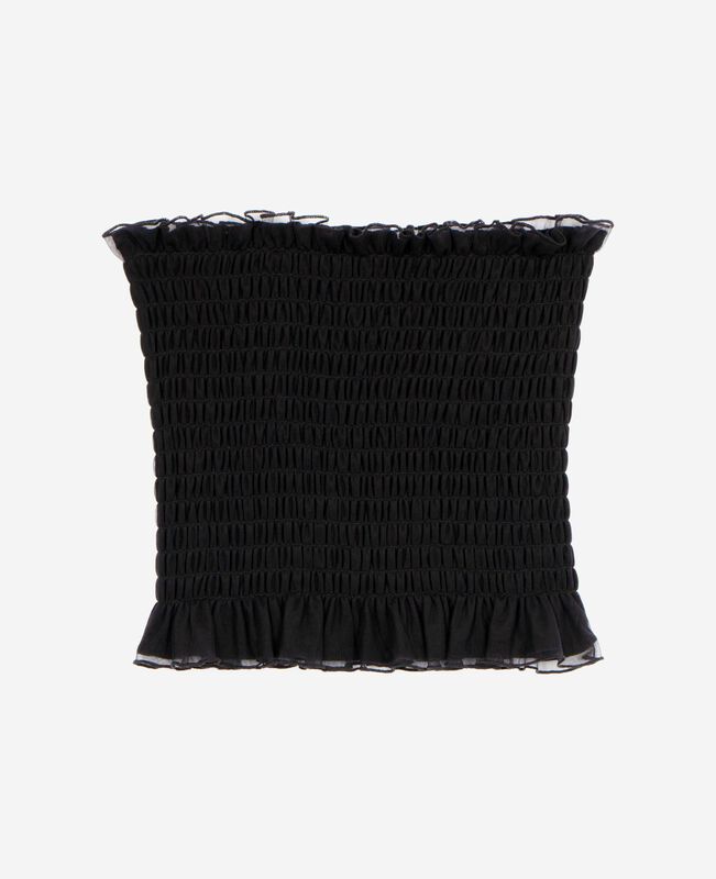 The Kooples FEMME BLACK top bustier smoké noir