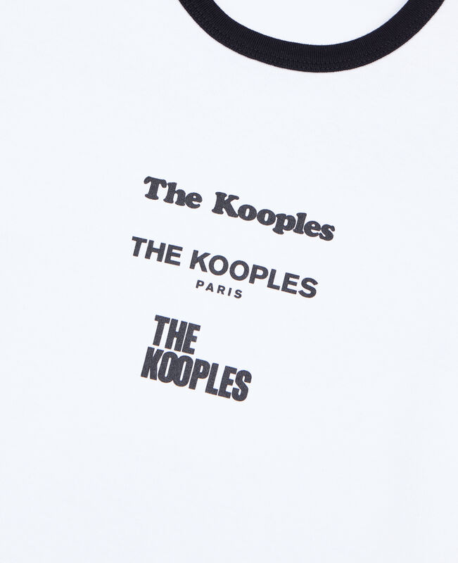 The Kooples FEMME WHITE t-shirt avec sérigraphie blanc