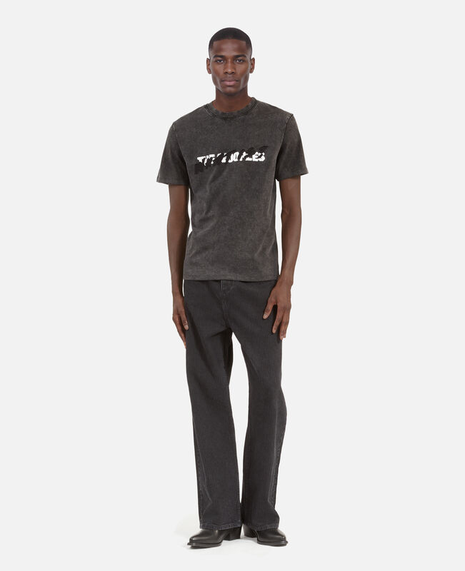 The Kooples HOMME BLACK WASHED t-shirt what is noir