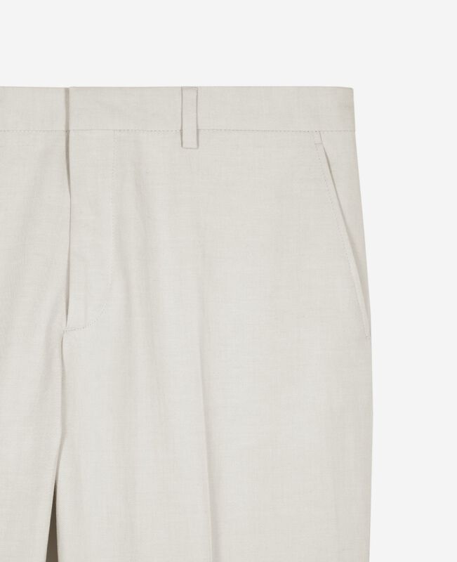 The Kooples HOMME ECRU pantalon de costume écru