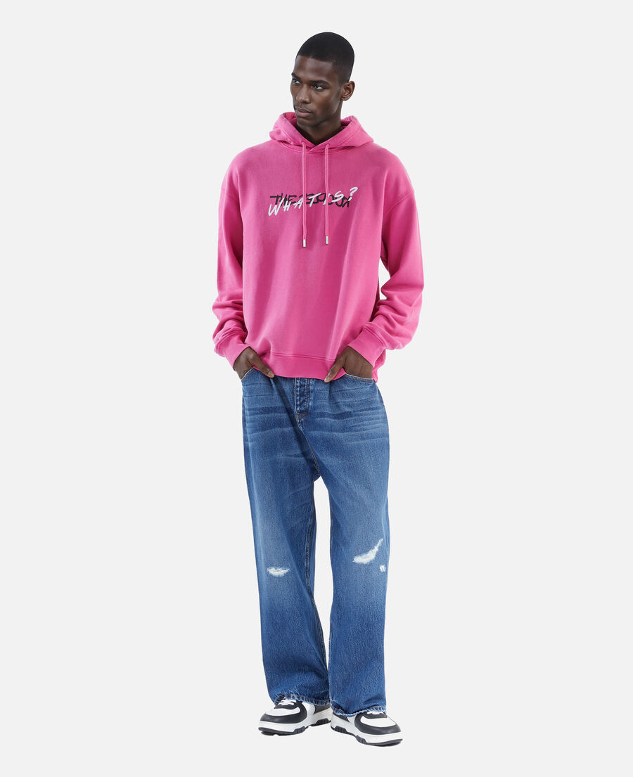 The Kooples HOMME FUSHIA sweatshirt à capuche what is rose