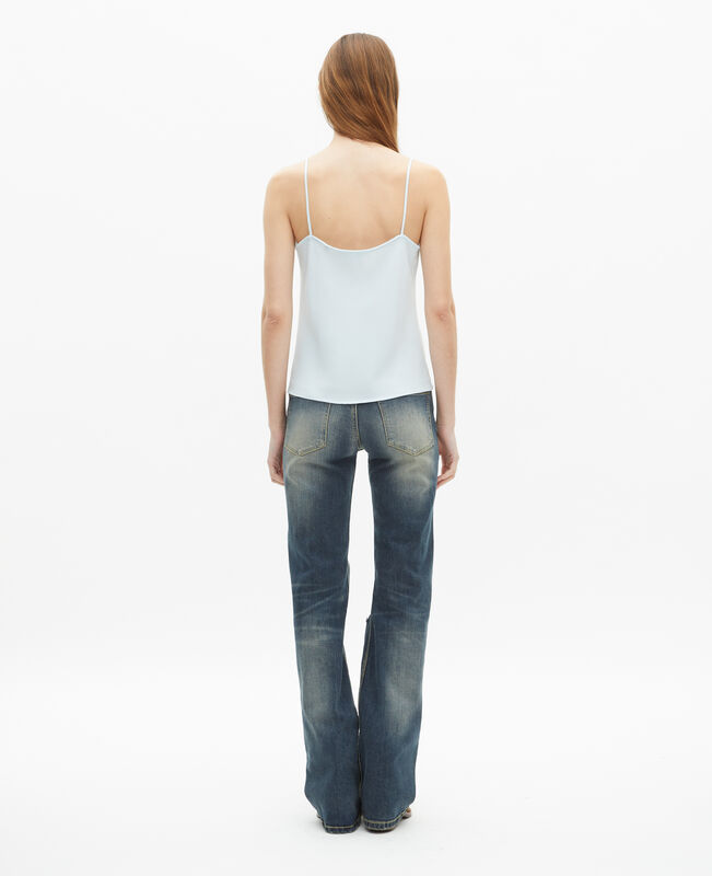 The Kooples FEMME BABY BLUE caraco bleu clair