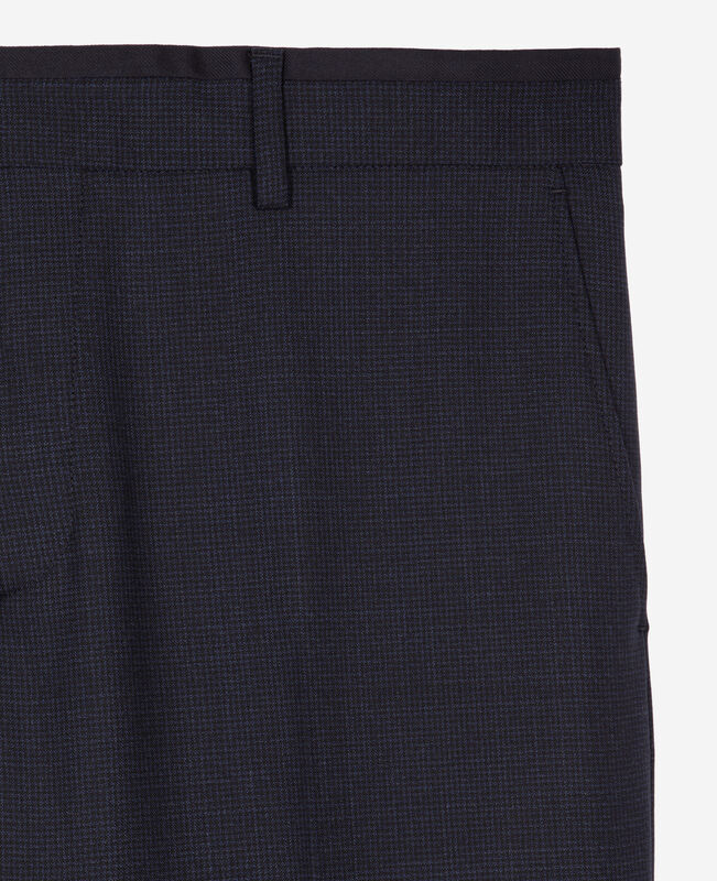 The Kooples HOMME NAVY pantalon de costume pied de puce bleu