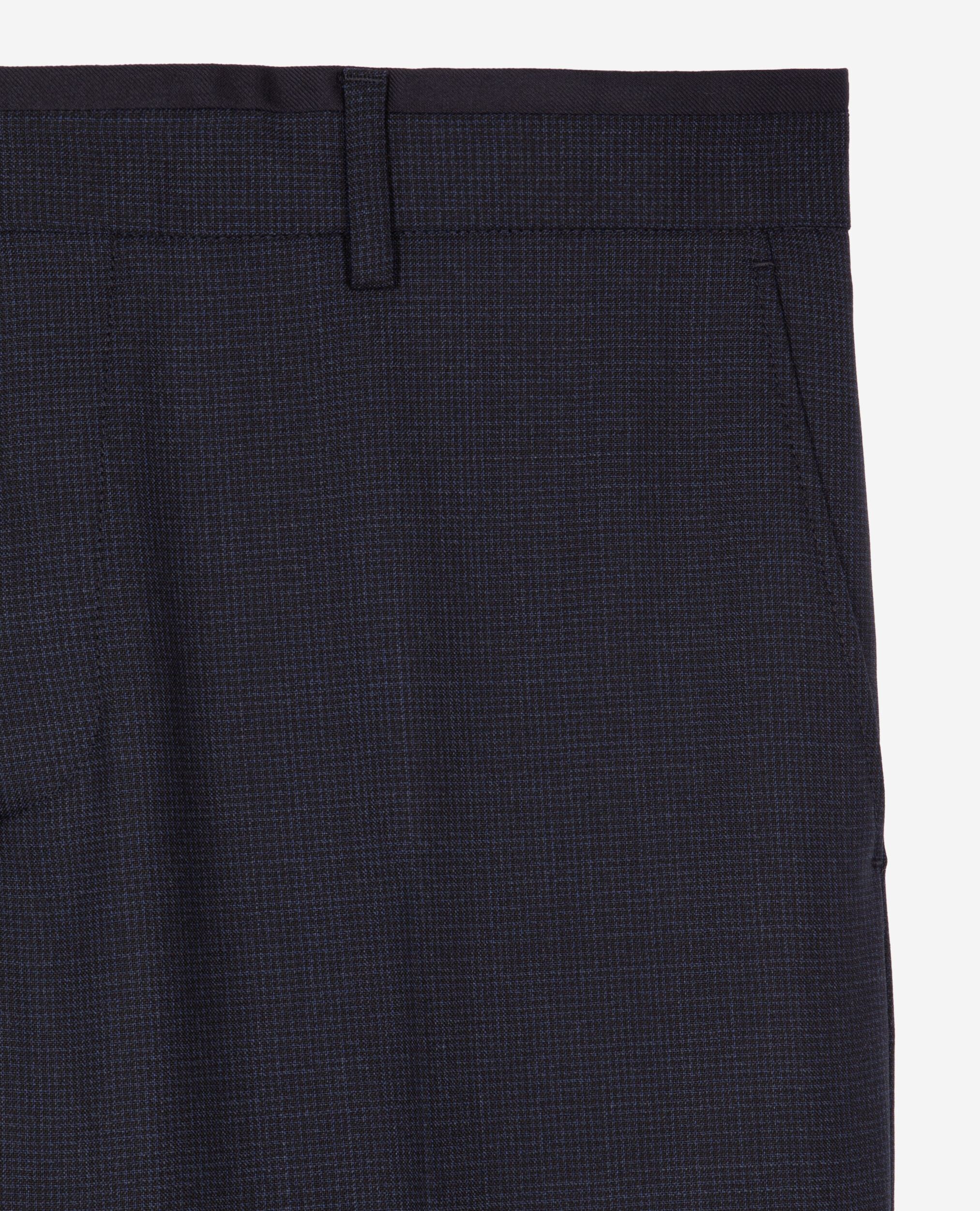 Pantalon de costume pied de puce bleu, NAVY, hi-res image number null
