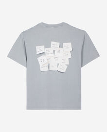 The Kooples HOMME BLUE GREY t-shirt avec sérigraphie bleu