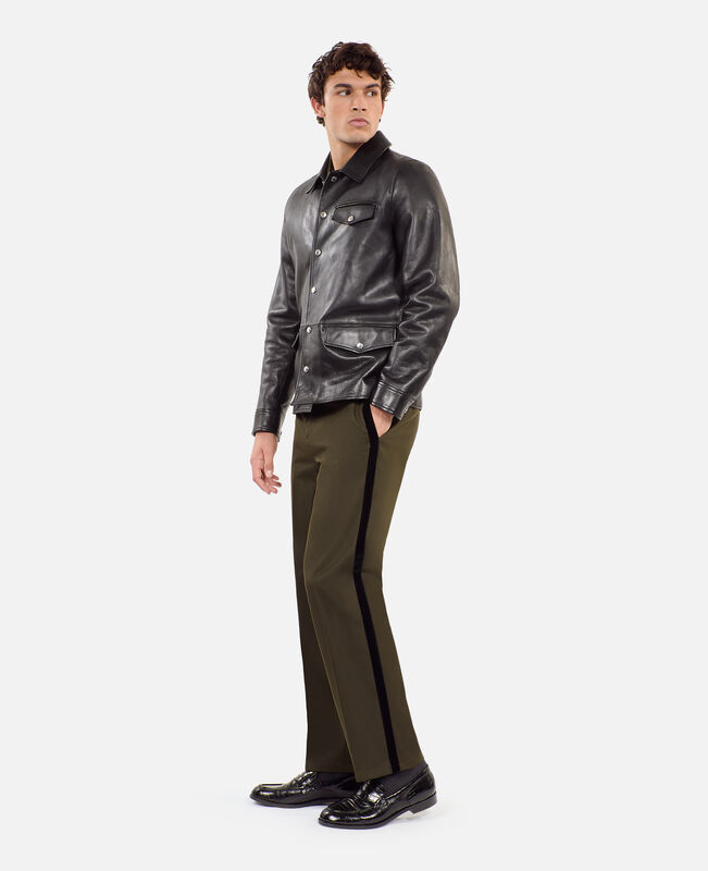 The Kooples HOMME BLACK veste en cuir noire