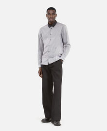 The Kooples HOMME BLACK WHITE chemise à micro carreaux noire
