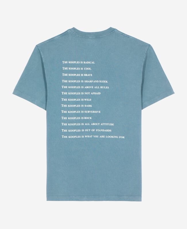 The Kooples HOMME BLUE GREY t-shirt what is bleu