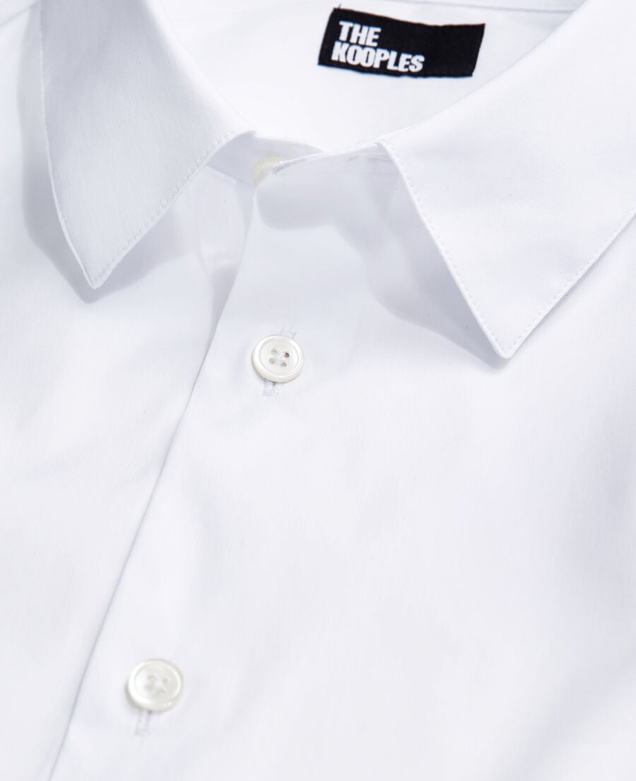 The Kooples HOMBRE WHITE camisa formal blanca popelina