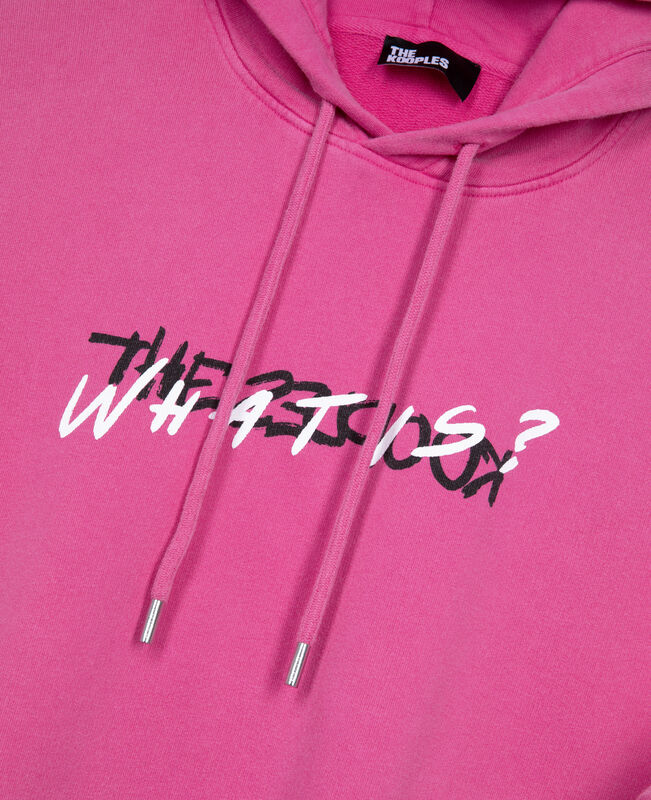 The Kooples HOMME FUSHIA sweatshirt à capuche what is rose