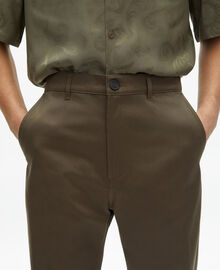 The Kooples HOMME BROWN pantalon droit marron