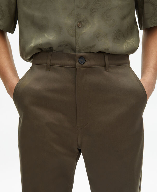 The Kooples HOMME BROWN pantalon droit marron