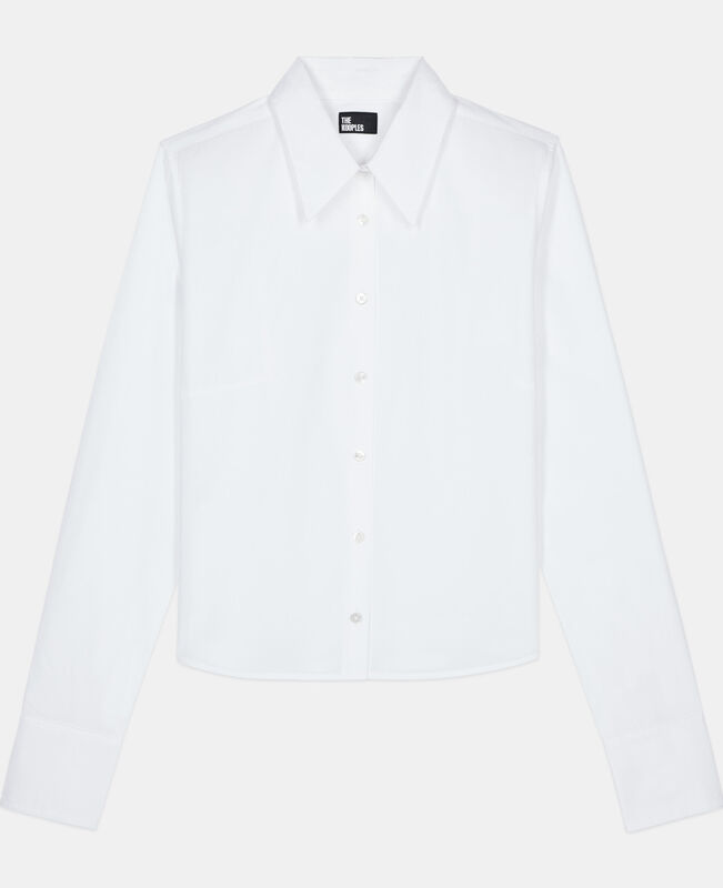 The Kooples FEMME WHITE chemise en popeline blanche