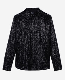 The Kooples HOMME BLACK chemise à sequins noire