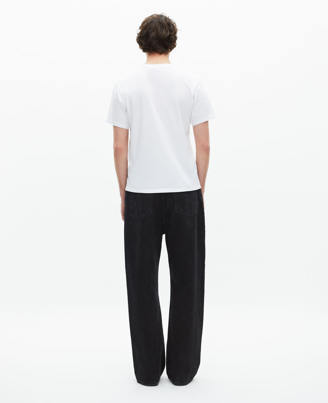 The Kooples HOMME WHITE t-shirt avec logo blanc