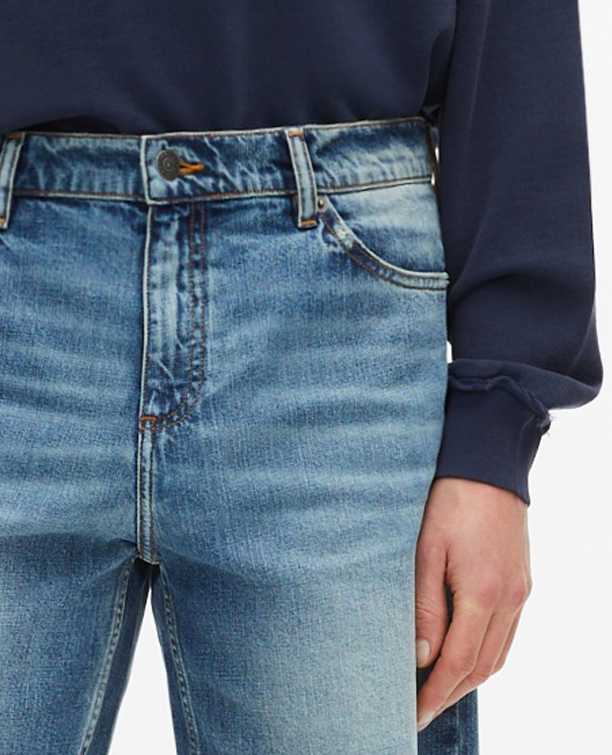 Bermuda en denim bleu, BABY BLUE, hi-res image number null
