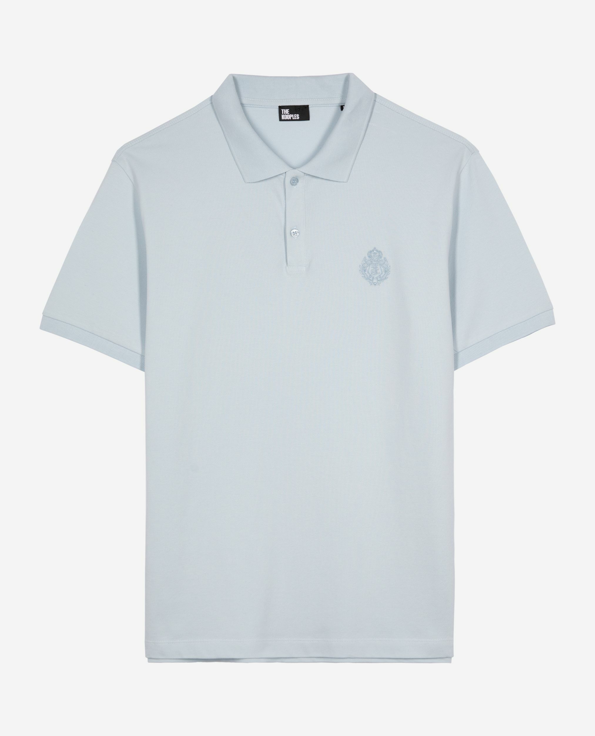 Polo en piqué col classique bleu clair, BABY BLUE, hi-res image number null