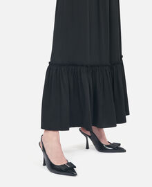 The Kooples FEMME BLACK escarpins en cuir à bride arrière noirs