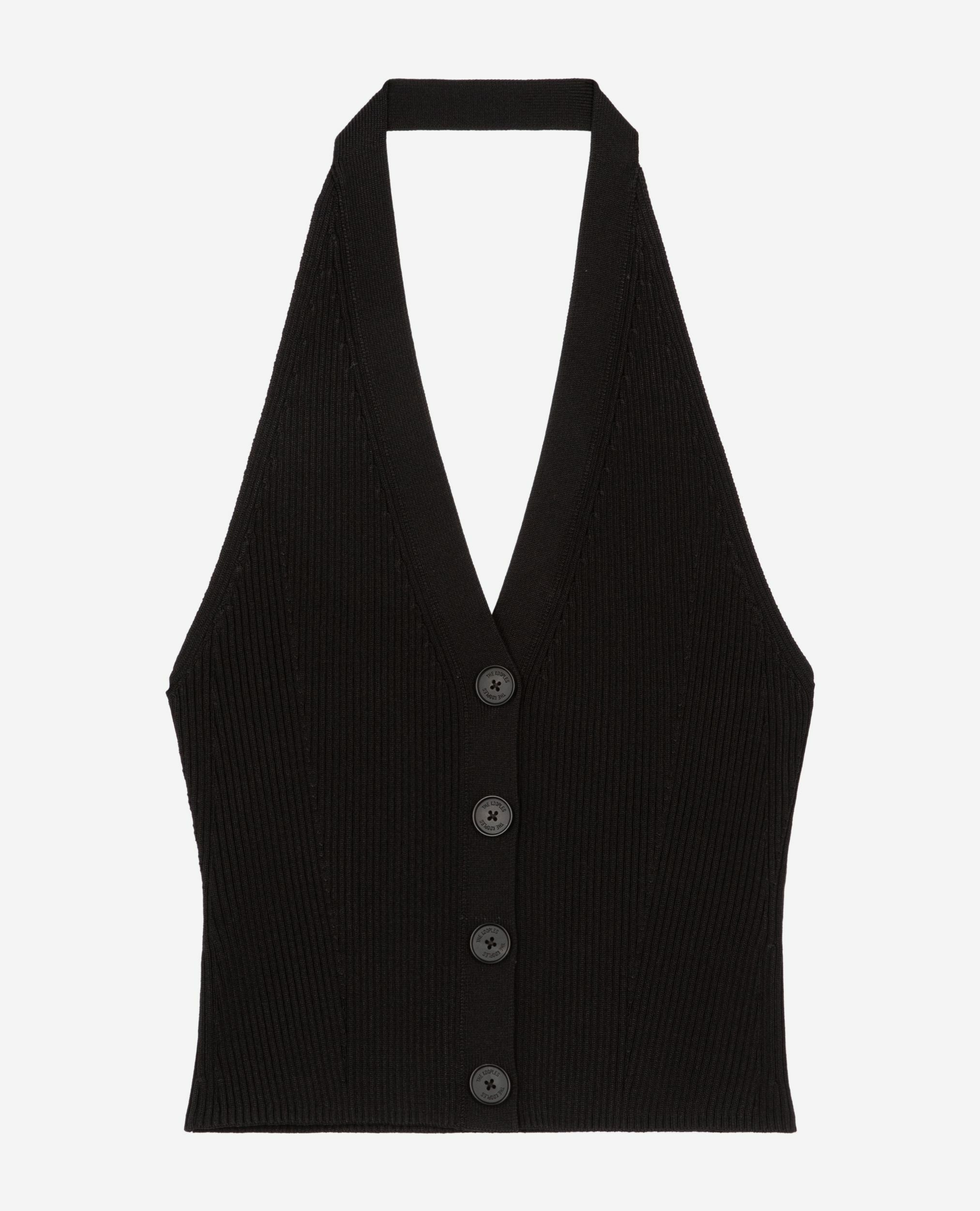 Top en maille noir, BLACK, hi-res image number null